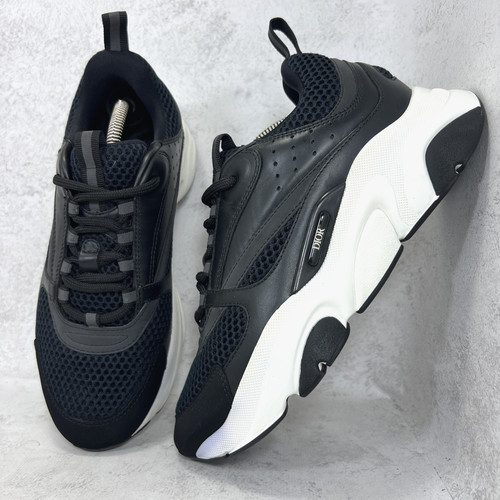 Sneakers dior b22 nero bianco - dior,